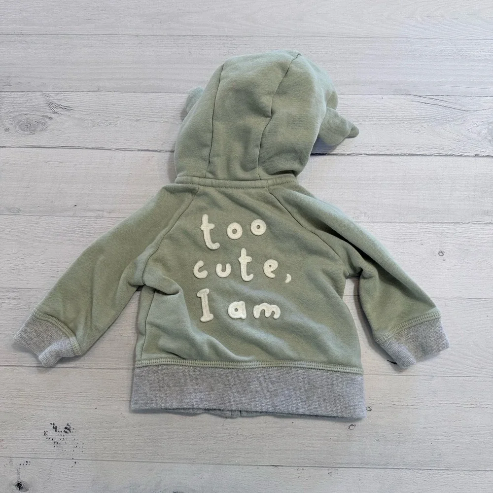 Baby Gap Star Wars baby Yoda zip‎ up sweatshirt 0-3 months